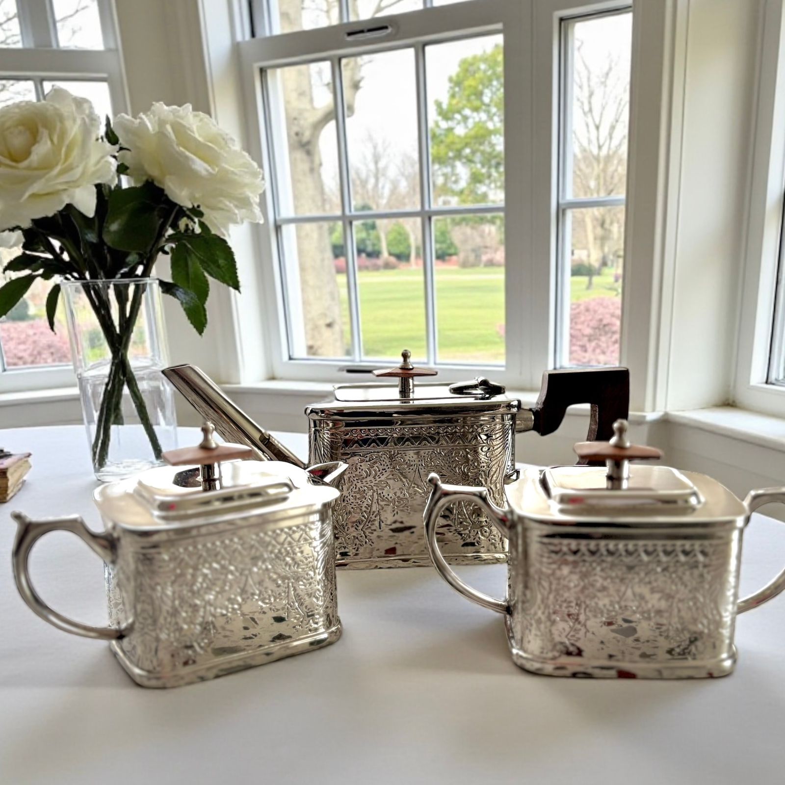 Mehfil-e-Ruhani - A Handcrafted Brass Tea set – Vilása Home