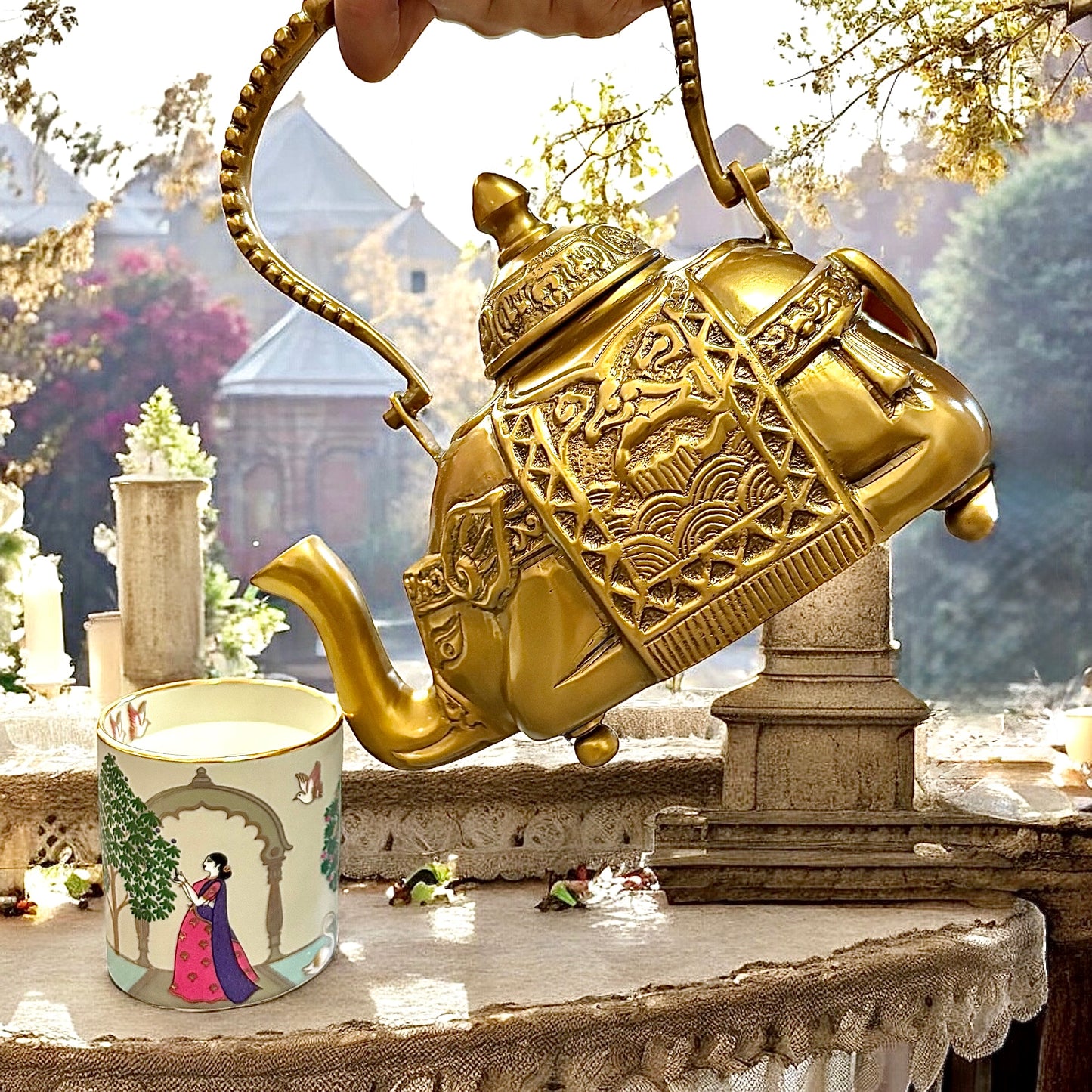 Mehfil-e-Shaan - Elephant-Shaped Brass Kettle
