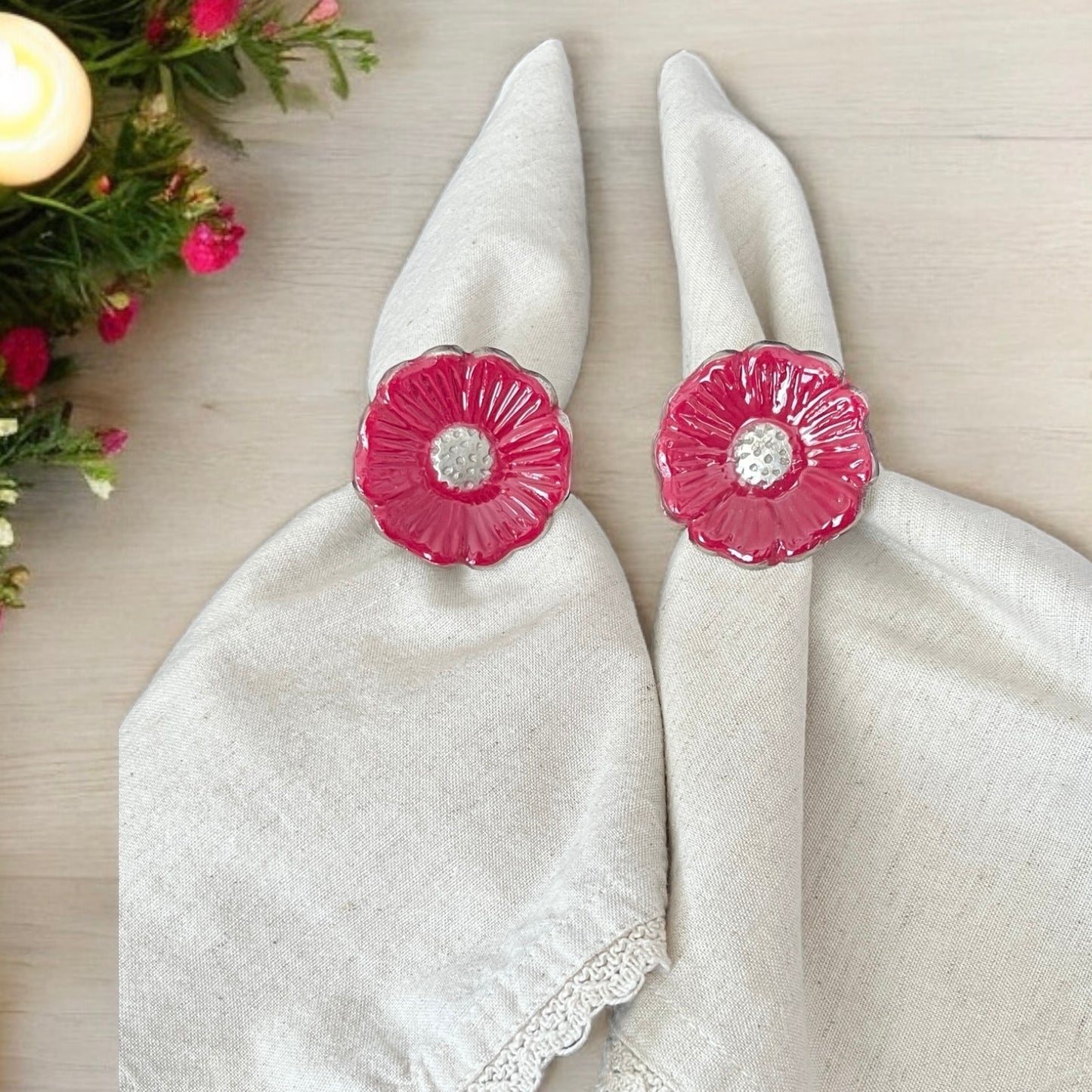 Gúl - Set of 6 napkin rings