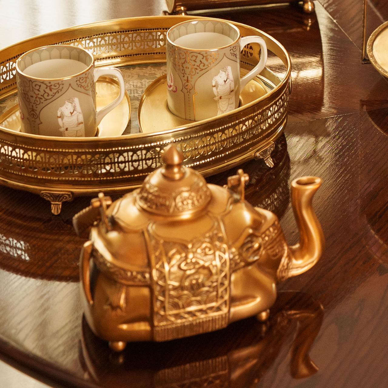 Mehfil-e-Shaan - Elephant-Shaped Brass Kettle