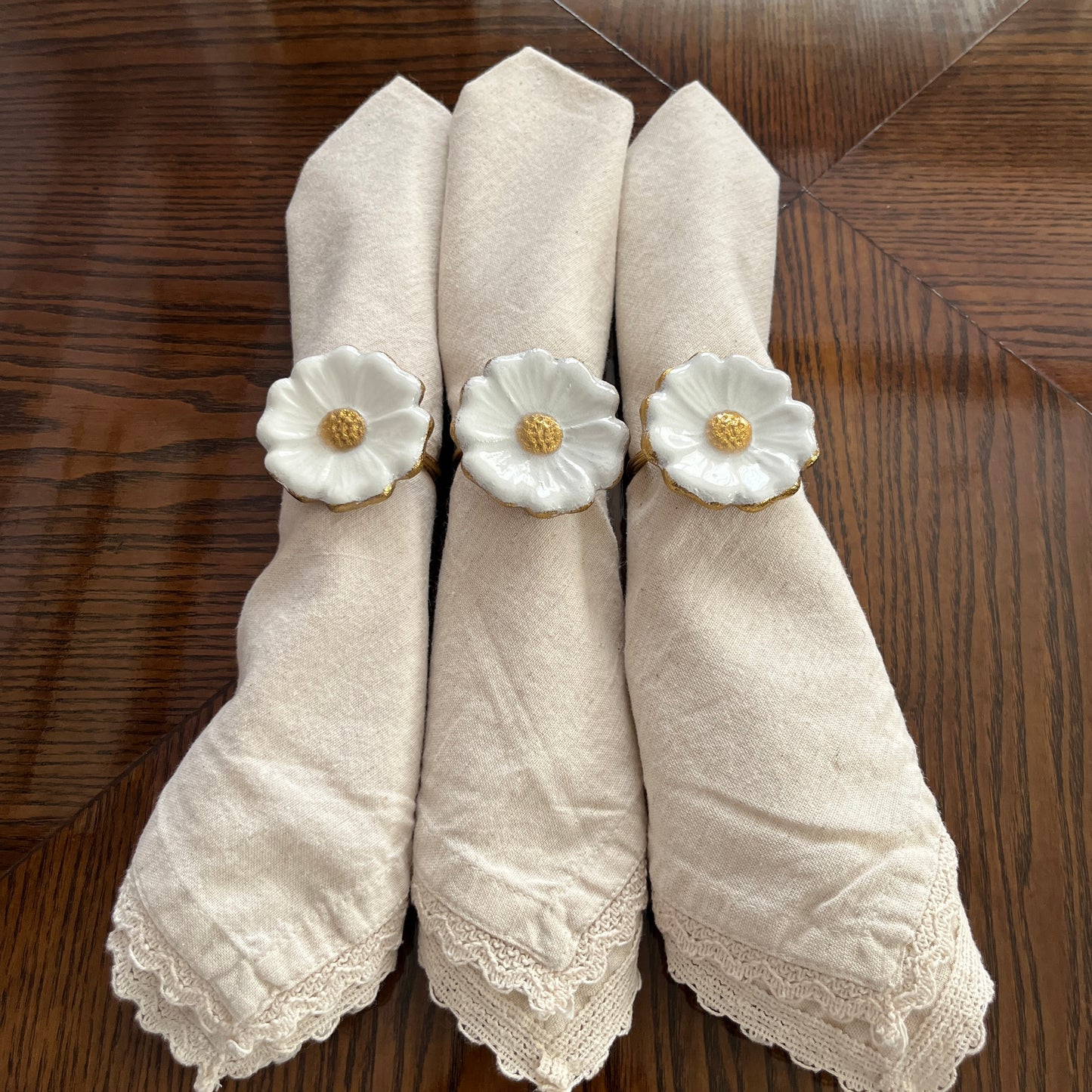 Gúl - Set of 6 napkin rings