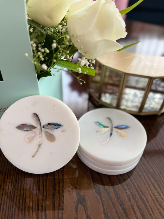 Handcrafted Artisanal Marble Coasters