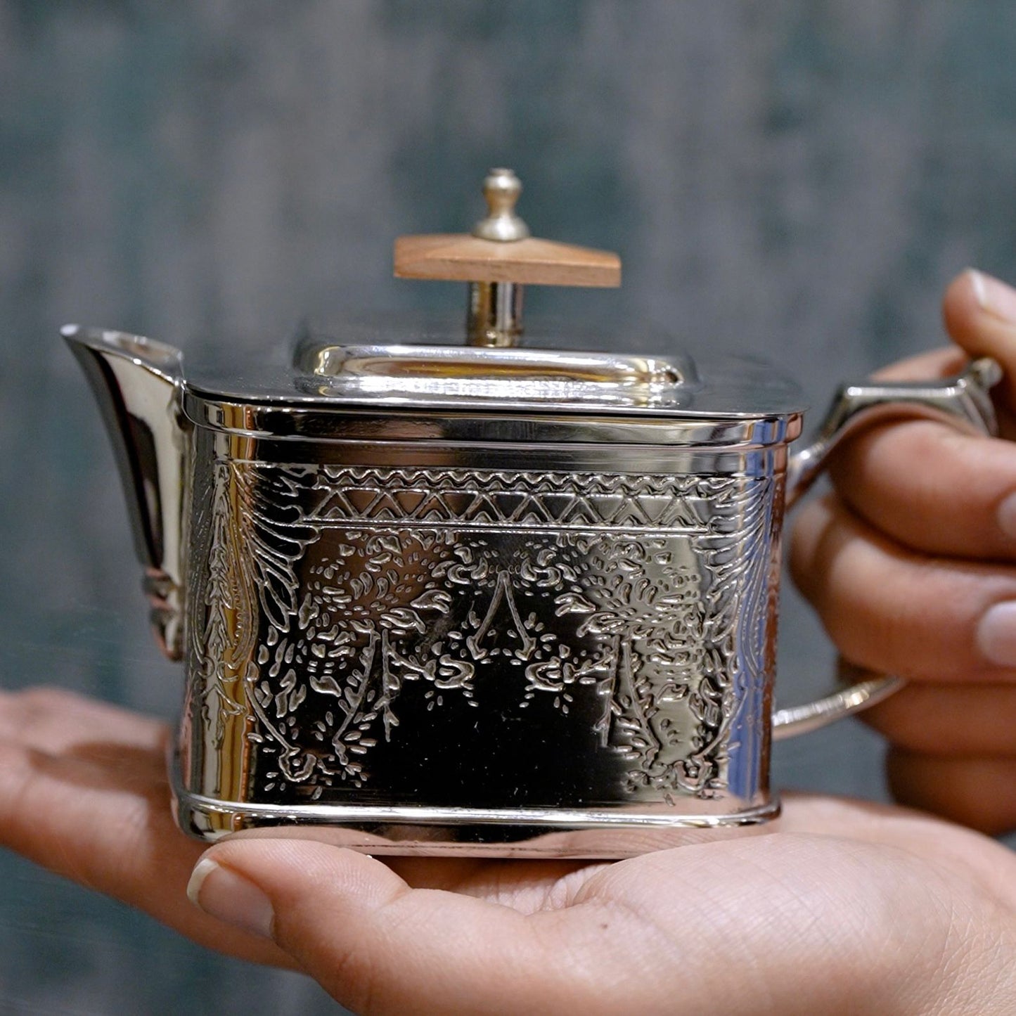 Mehfil-e-Ruhani - A Handcrafted Brass Tea Ensemble