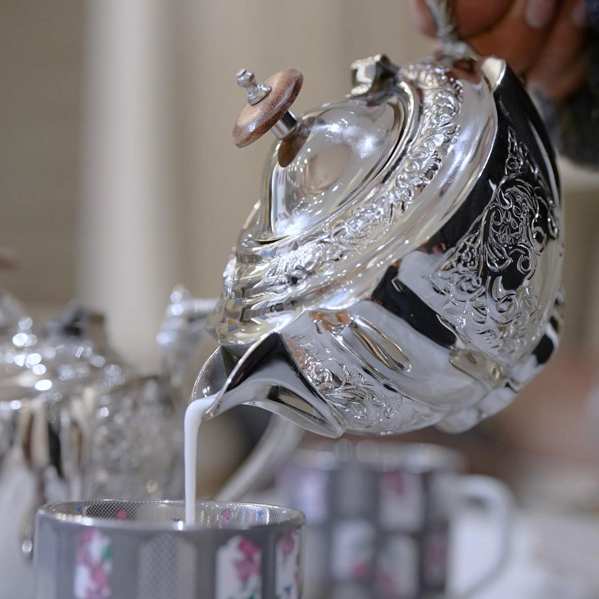 Mehfil-e-Naqsh - A Royal 3-Piece Brass Tea Set