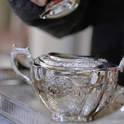 Mehfil-e-Naqsh - A Royal 3-Piece Brass Tea Set