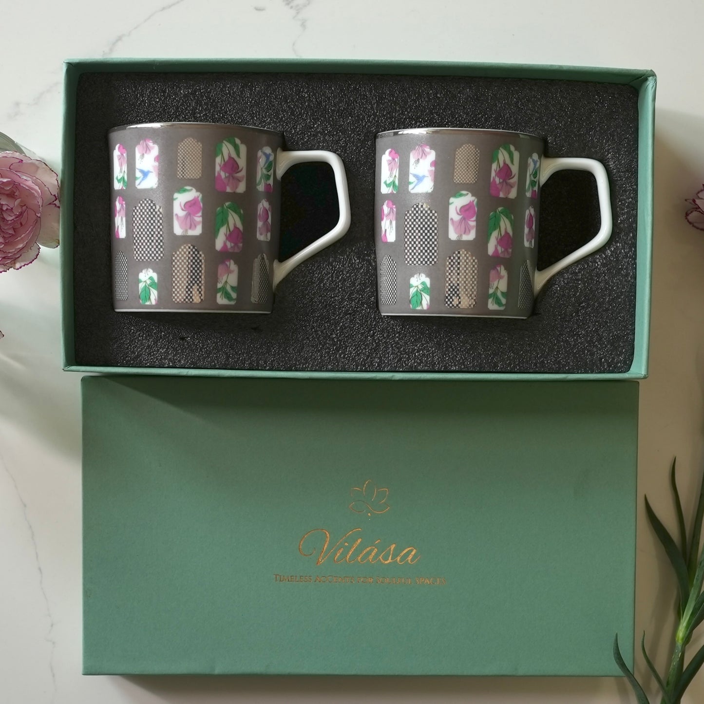 Parizad - Fine Bone China Cups (Set of 2)