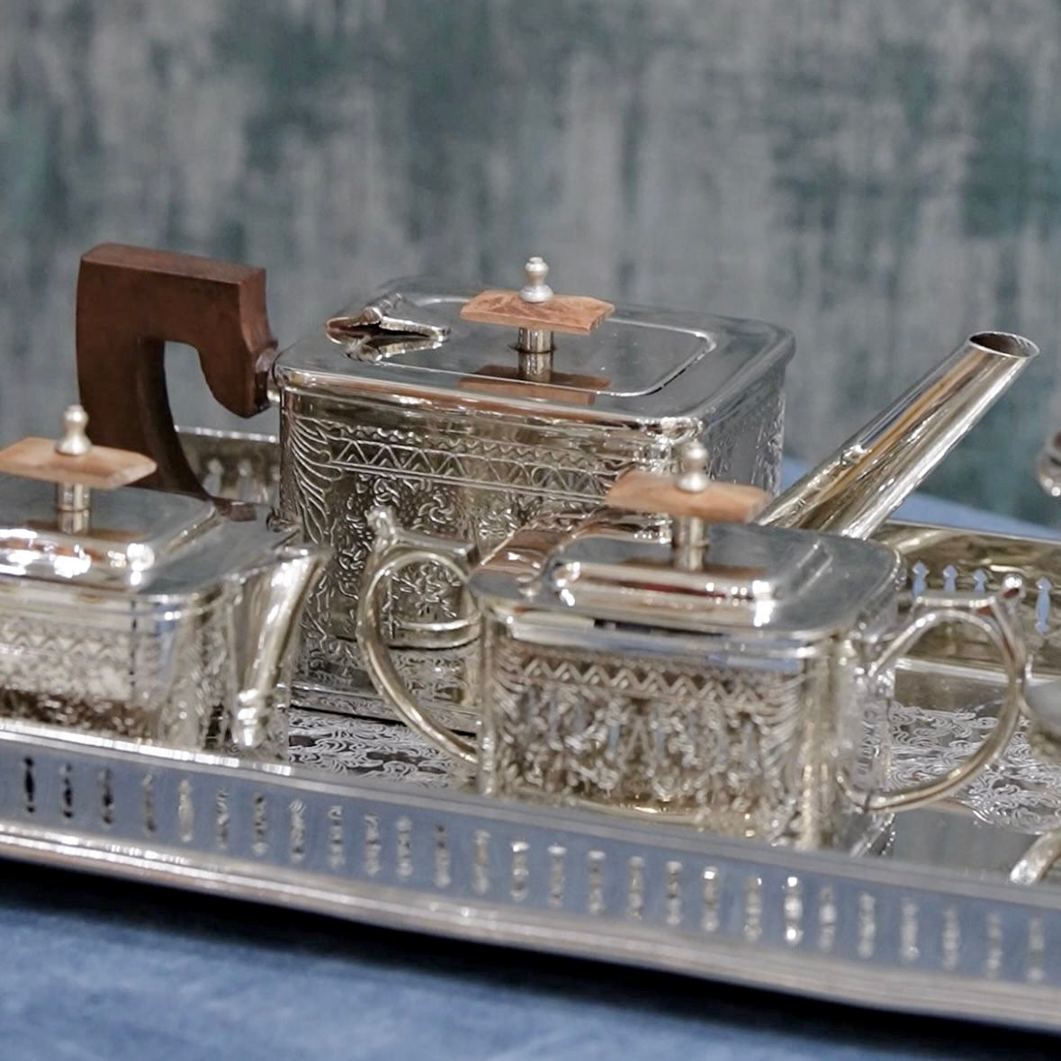 Mehfil-e-Ruhani - A Handcrafted Brass Tea Ensemble