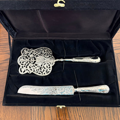 Zahra Naqsh - Set of 2 Brass Cake Server