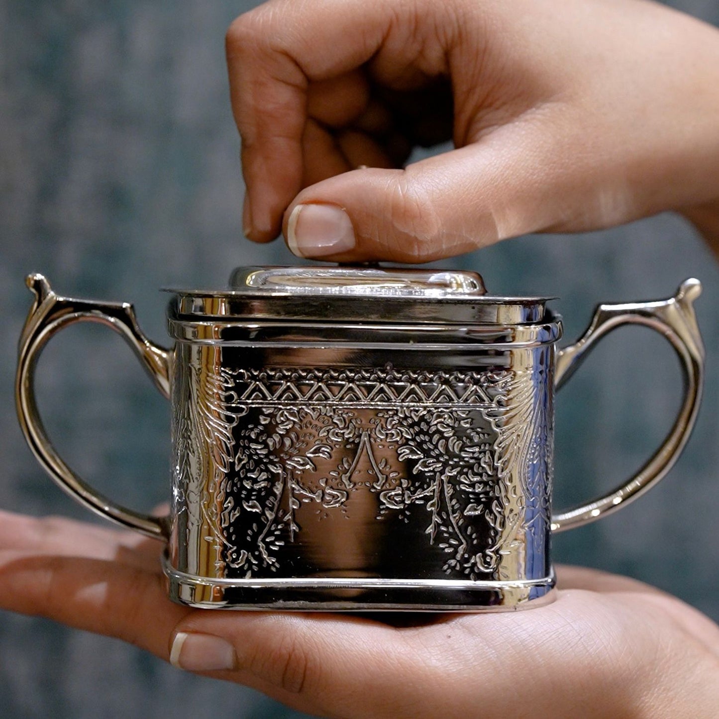 Mehfil-e-Ruhani - A Handcrafted Brass Tea Ensemble