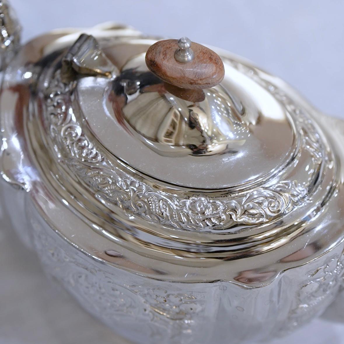 Mehfil-e-Naqsh - A Royal 3-Piece Brass Tea Set