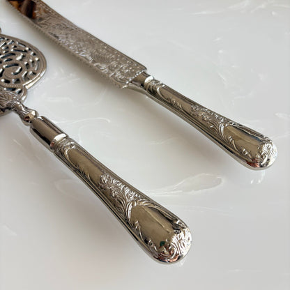 Zahra Naqsh - Set of 2 Brass Cake Server