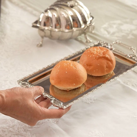 Naźm Zarifa - Rectangle Brass Tray
