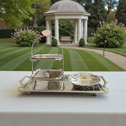 Zarista – Brass Two-Tier Platter