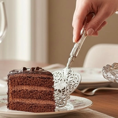 Zahra Naqsh - Set of 2 Brass Cake Server