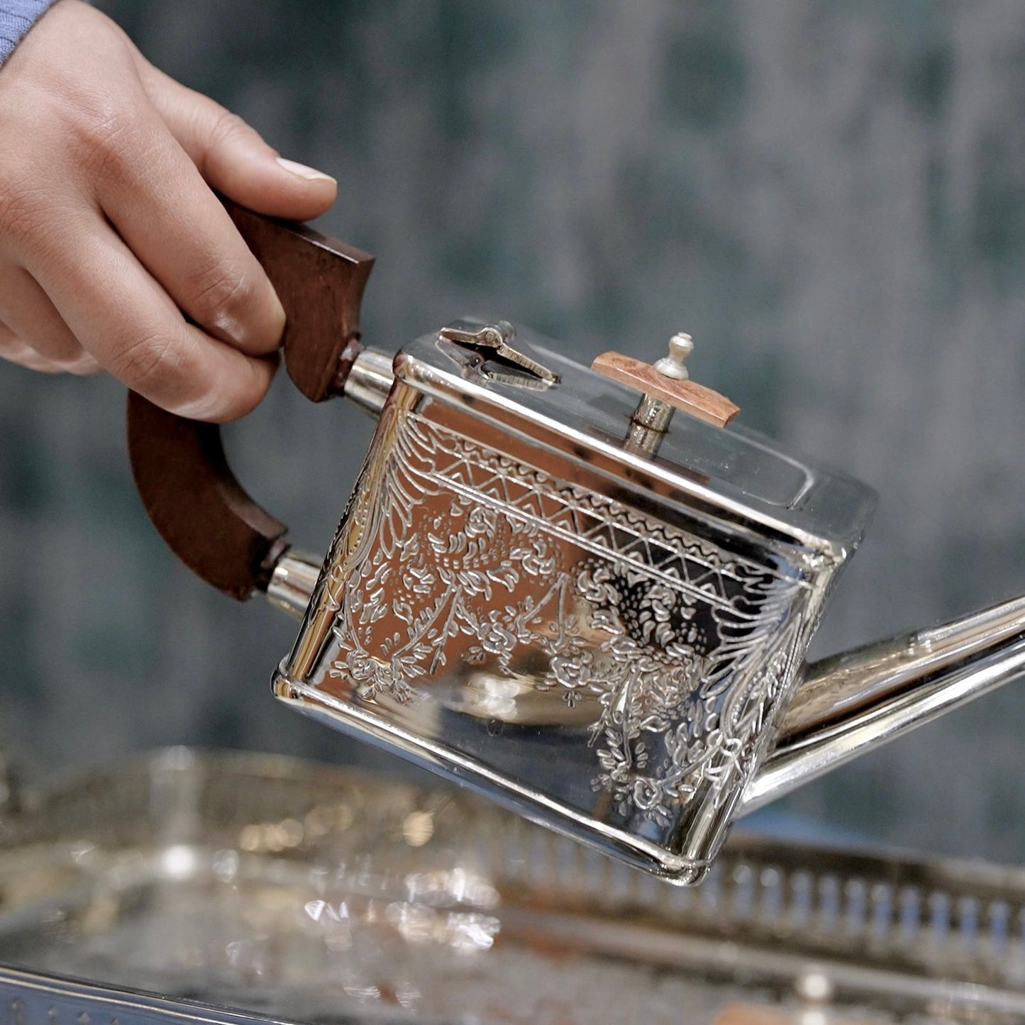 Mehfil-e-Ruhani - A Handcrafted Brass Tea Ensemble