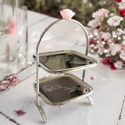 Zarista – Brass Two-Tier Platter
