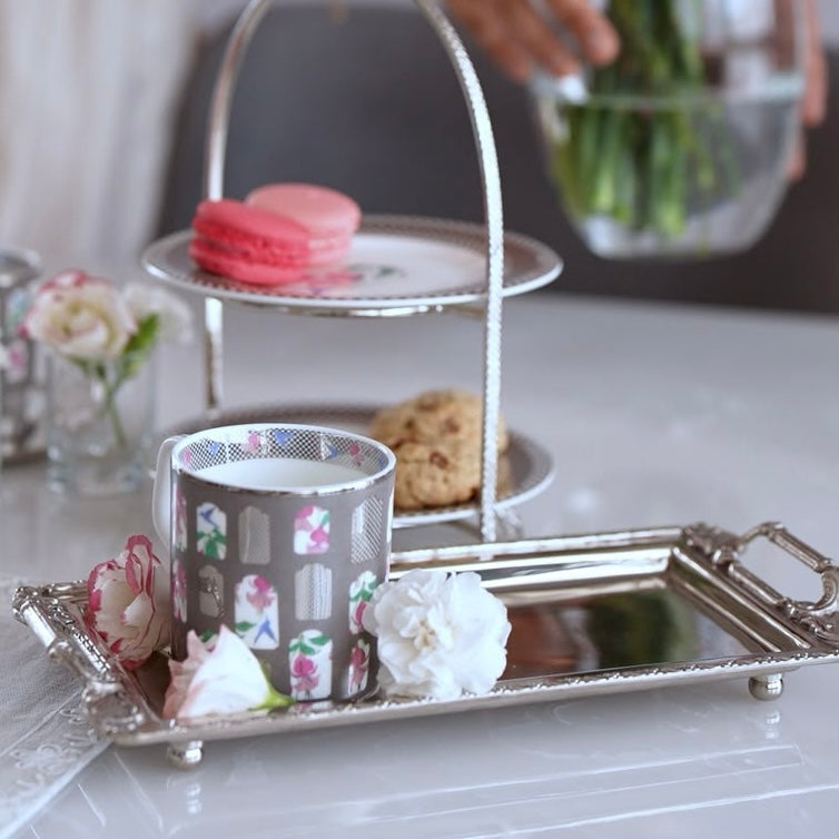 Naźm Zarifa - Rectangle Brass Tray