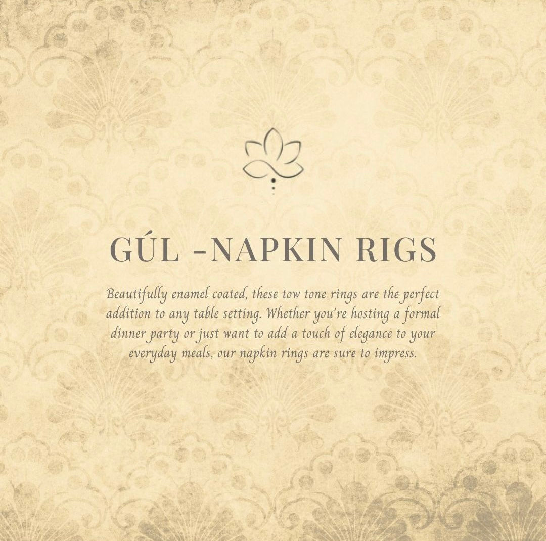 Gúl - Set of 6 napkin rings