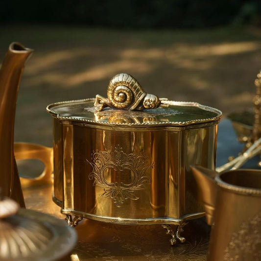 Sukóon - Brass storage box/ cookie jar