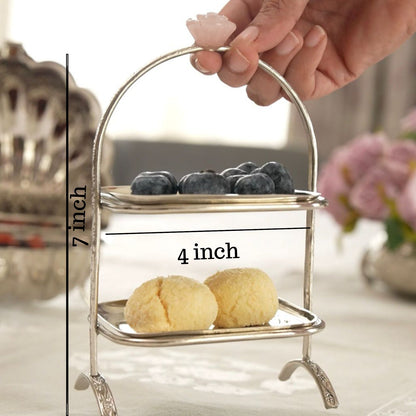 Zarista – Brass Two-Tier Mini Platter