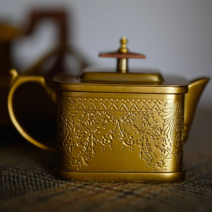 Mehfil-e-Ruhani - A Handcrafted Brass Tea Ensemble