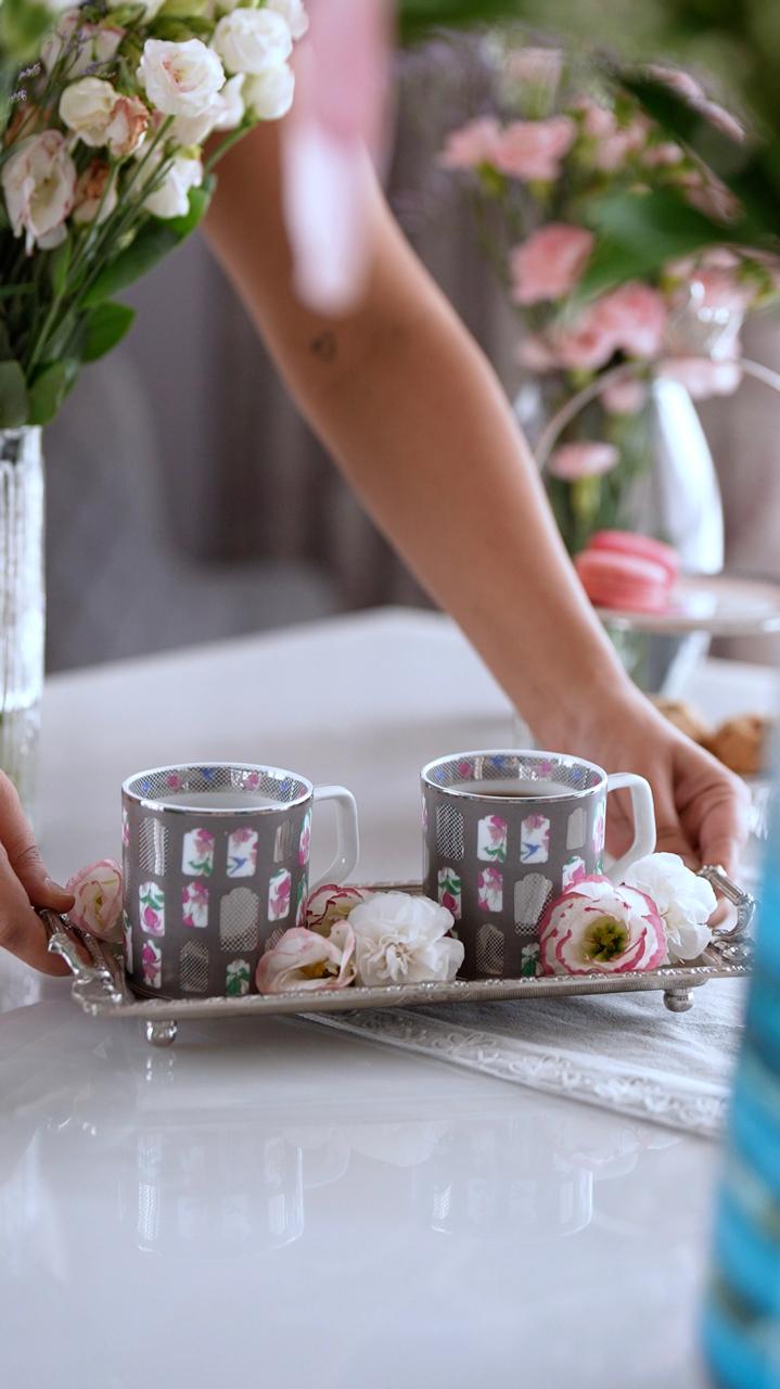 Parizad - Fine Bone China Cups (Set of 2)