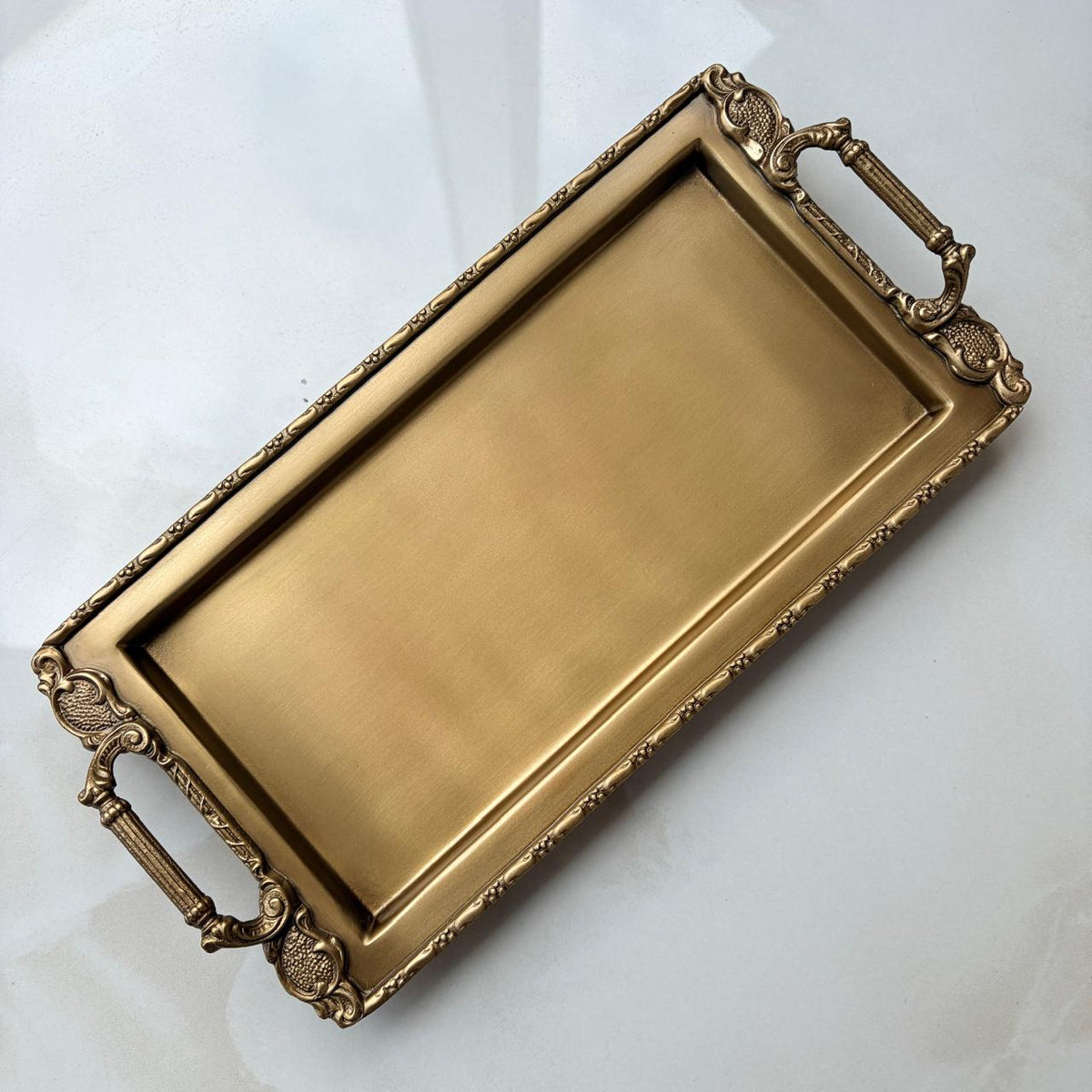 Naźm Zarifa - Rectangle Brass Tray