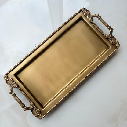 Naźm Zarifa - Rectangle Brass Tray