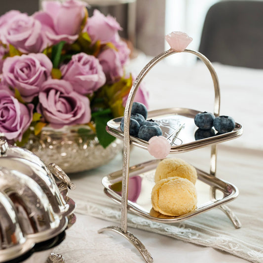 Zarista – Brass Two-Tier Platter