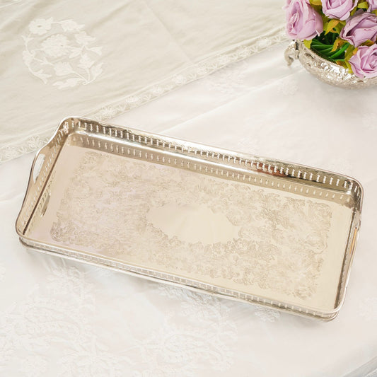 Naźm Baagh – Handcrafted Brass Tray
