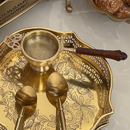 Khúbi Sona brass tea strainer