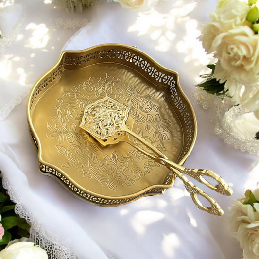 Názm Petal - Solid Brass Tray