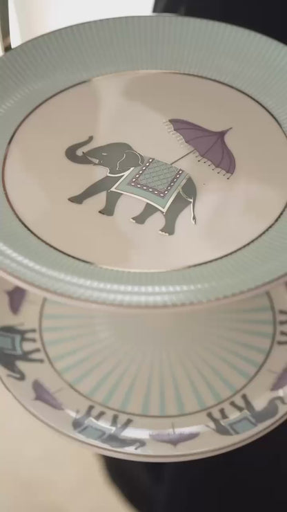 Zerqa — The Two-Tier Brass & Porcelain Platter