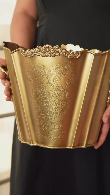 Gulrukh – Large Brass Vase/ Wine Chiller